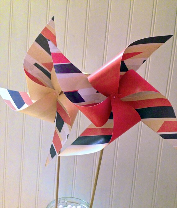 6 Custom Geometric Pinwheels