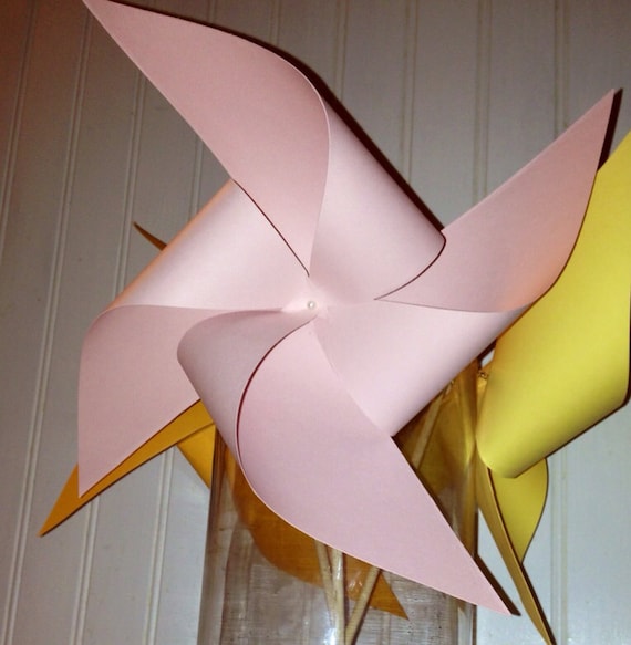 20 Custom Solid Colored Pinwheels