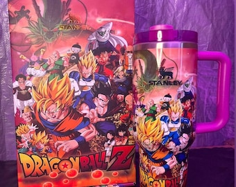 Dragon ball Z  Cup with dust pouch and straw cover