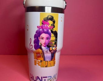 Tazza rosa e bianca da 20 once K POP DEMON HUNTERS