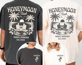 Comfort Colors® Anpassade Herr och Fru-skjortor, Bröllopsmässo-T-shirt för par, Matchande skjortor för nygifta, Strandklubbskjorta, Bröllopspresenter för nygifta