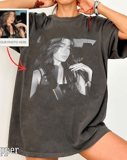 Comfort Colors® Custom Your Photo Shirt, Personalized Picture Tee, Girlfriend or Boyfriend