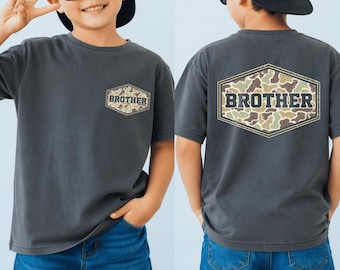 Camouflage Dad Youth Shirt, Retro Varsity Dad Tee, Duck Camo Father’s Day Gift, Sister Shirt, Retro Dad Shirt, Gift For Dad, Brother Gift