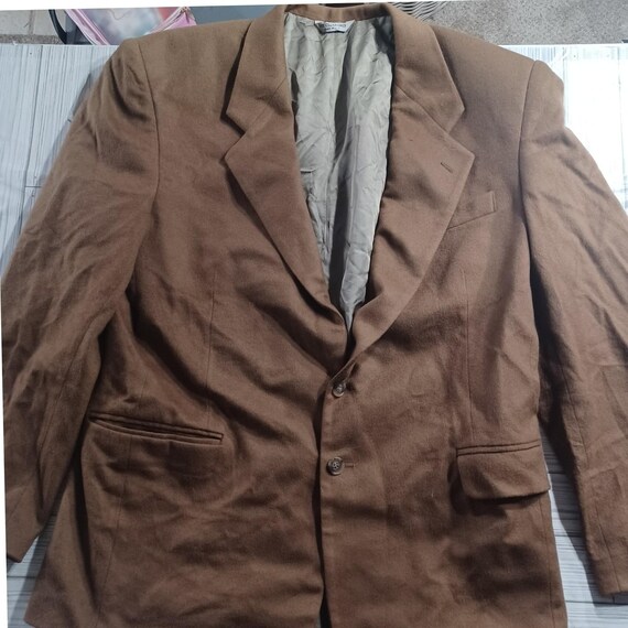 Northbrook Mens Vintage Brown Two Button Blazer Sport Coat Made in USA