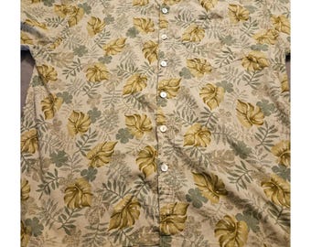 Vintage Paradise Island Herrenhemd Extra Large XL Button Down Hawaiihemd