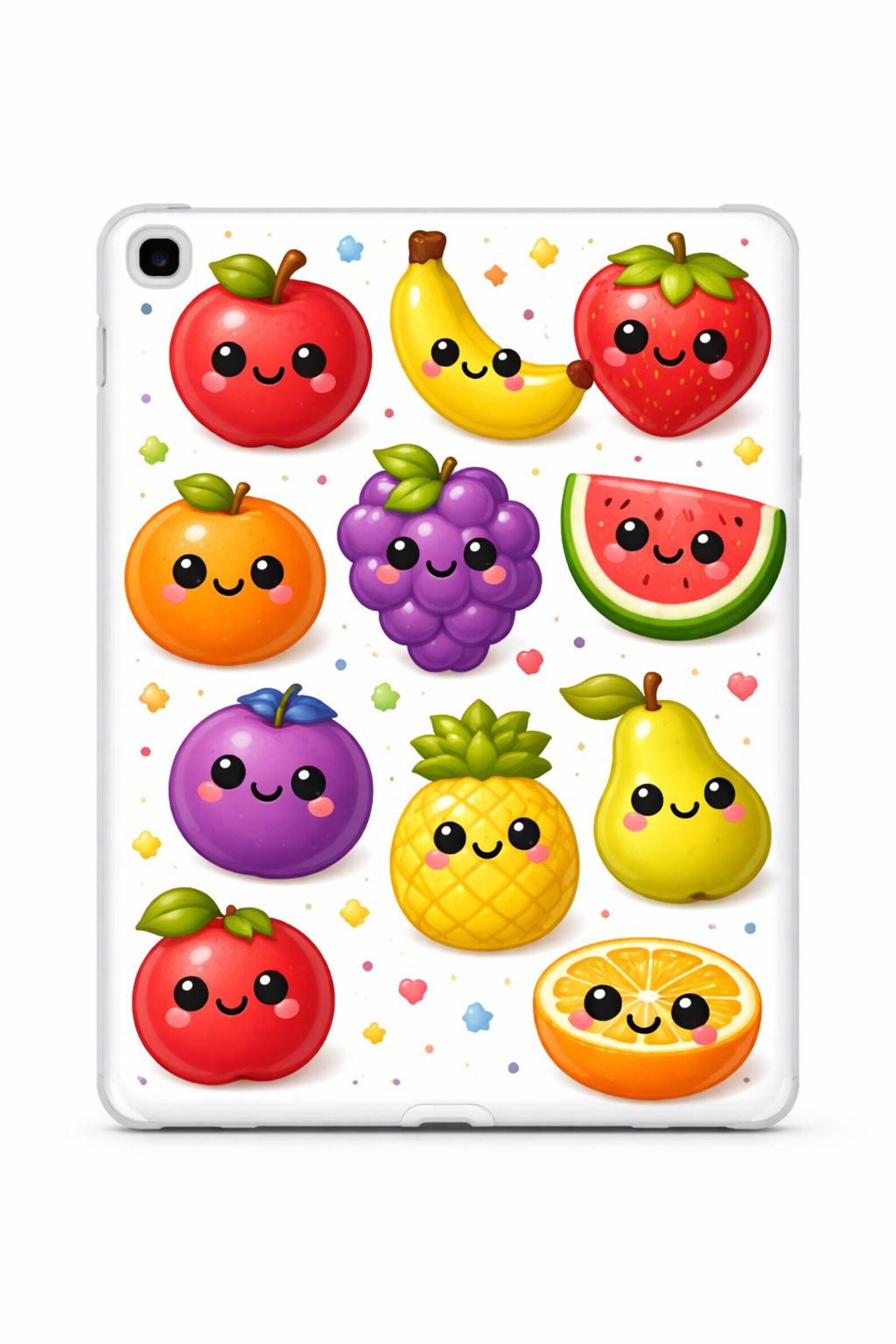 Cute 3D Fruit Clipart Bundle PNG | Kawaii Fruits Clipart Set | Kids ...