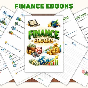 Finance eBook Bundle & Printable Personal Finance Workbook | Budgeting, Saving, Investing and Credit Guide