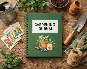 Gardening Journal Planner Garden Log Book Plant Care Tracker