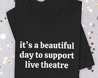 Minimalist Theatre Kid Tee | Support Live Theatre Shirt, Stage Crew Apparel