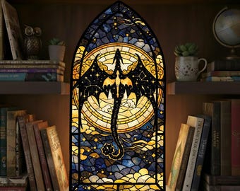 Fourth Wing Book Nook, Fourth Wing Inspired Fantasy Window Lamp, Violet Book Nook, Bookish Gift, Bookish Gift, Cozy Reading Lamp