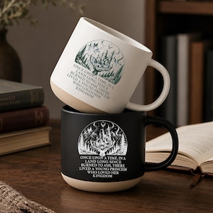 Throne Of Glass Kingdom Mug, Fantasy Castle Pottery Mug, Once Upon A Time Quote Coffee Cup, Romantasy Reader Gift