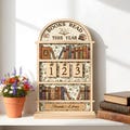 Personalized Book Tracker, Books Read This Year Shelf Display, Custom Library Reading Tracker, Book Lover Gift, Custom Reading Tracker Gift product logo