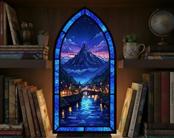 Velaris Night Court Book Nook, ACOTAR Fantasy Book Nook, Starry Bookshelf Decor, Book Lover Gift, Feyre Book Gift For Fan
