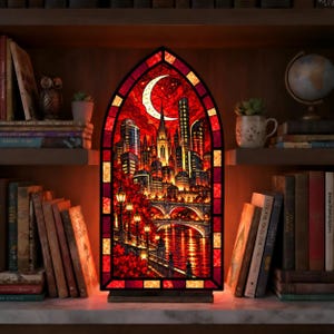 Lunathion Crescent City Book Nook, House of Earth and Blood Decor, Bryce and Hunt Shelf Insert, Maasverse Bookshelf Display, Romantasy Gift