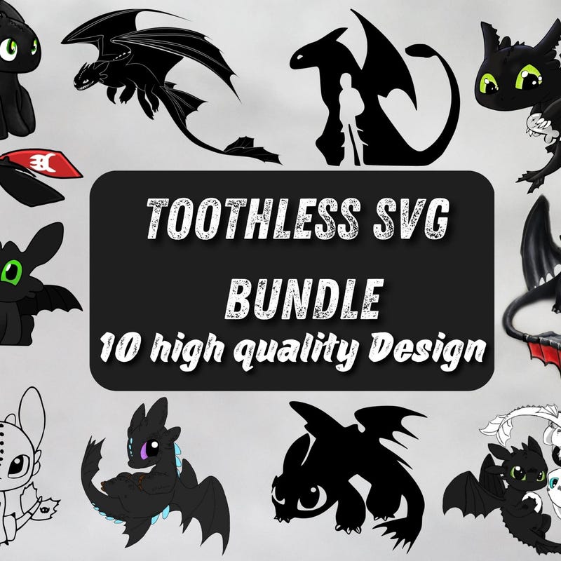 Toothless Svg Night Fury - Etsy UK