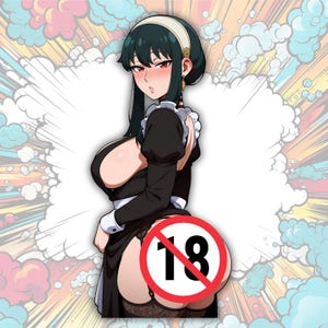 Je meid buit | Schattig Waifu-vinyl, glanzende animesticker, esthetisch cadeau