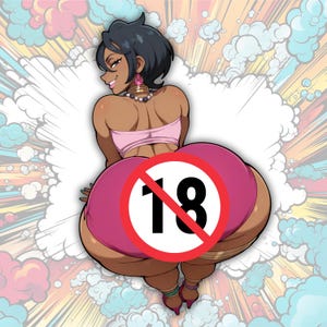 Waifu Anime Sticker | Waterproof Vinyl, Fun Art