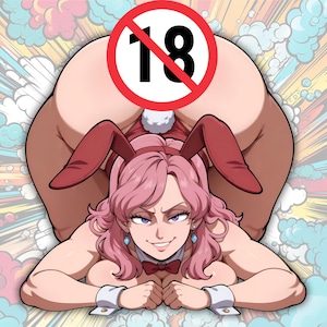 Anime-vinylsticker Bunny Booty: Sweet Waifu Art