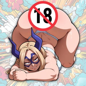 Vinylsticker Mt Lady: pastelkleurige anime Waifu-sticker, waterdicht cadeau