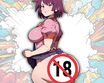 Waifu Sticker | Glossy Anime Girl Art Collectible