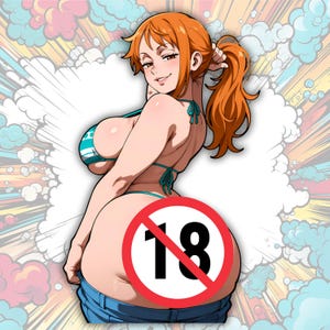 Nami buit | Schattig Waifu-vinyl, leuke anime-kunststicker, esthetisch cadeau