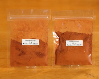 Burnt Sienna Pigment, Iron Oxide Derived
