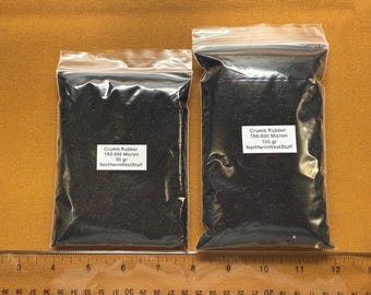 Crumb Rubber, Tire Regrind, 150-500 Micron, Latex Extender