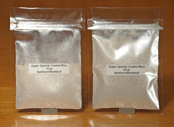 Mica, Super Sparkle Coated, Iridescent/Pearlescent Flake,#3 Fine Flake Size (3rd finest)
