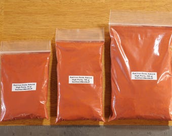Red Iron Oxide, Natural, High Purity
