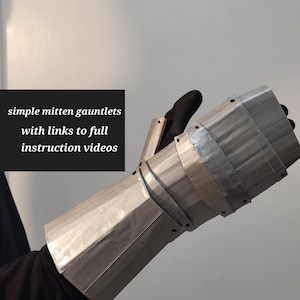 騎士のガントレットミトンスタイルの鎧のテンプレートパターン