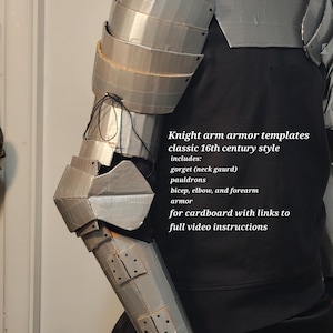 Szablon zbroi rycerskiej w stylu XVI wieku