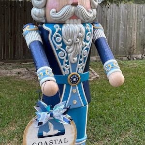 6 ft Custom Painted Light-Up Nutcracker