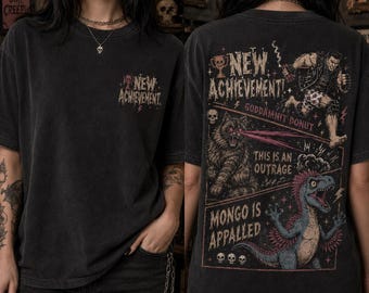 Dungeon Crawler Dad Adventure Awaits Fantasy Game Shirt,2 Sided Vintage Mongo Is Appalled Princess Donut Approved Shirt, Book Lover Fan Gift