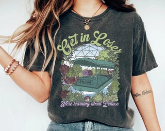 Retro The Land Epcot Inspired Comfort Colors Shirt, Get in Loser Theme Park Tee, Matching Family Vacation Sweatshirt, Disneyland Trip Group