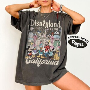 Retro Disneyland California Comfort Colors Shirt, Mickey And Friends Tee, Space Mountain Shirt, Family Vacation Shirt, Disneytrip 2026 Shirt Bild 1