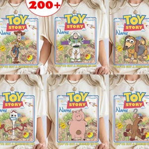 Personalized Disneyland Toy Story Shirt, Toy Story 5 Movie 2026 Comfort Colors Tee, Buzz Lightyear Woody Jessie Bo Peep Toy Story Land Tee image 1