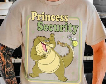 Princess Security Raymond and Louis Comfort Color Shirt, Tiana Princess Dress, Father's Day Gift, Disneyland Trip Shirt 2026