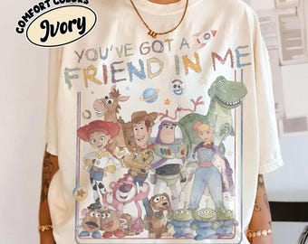 Comfort Colors Retro Toy Story 1995 Shirt, Woody Buzz Pixar Fest, You've Got A Friend In Me Shirt, WDW Disneyland Family Trip Shirt 2026