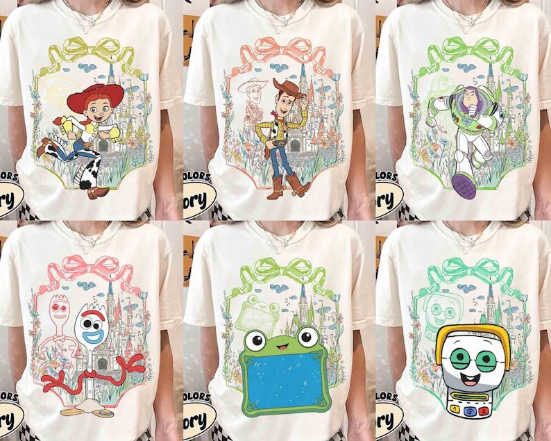 Coquette Bow Disneyland Pixar Toy Story 5 Shirt, LilyPad Smarty Pans Buzz lightyear, Magic Kingdom Magical Castle Tee, Disneyland Girl Trip image 1