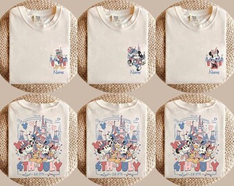 Disneyland 4th Of July Shirt, Custom Disneyland 4th Of July Shirts 2026, Family Vacation Disneyland Independence Day Family Shirts
