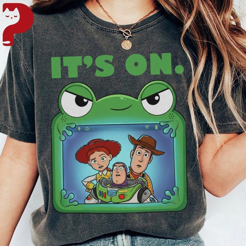 LilyPad Toystory 5 Shirt, Woody Buzz Jessie Rex Bullseye & New Tablet Toy Disneyland T-Shirt image 1