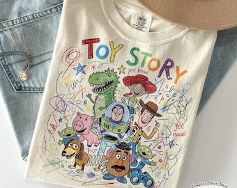 Toy Story Shirt Comfort Colors, Retro Woody Buzz Jessie Tee, You've Got a Friend in Me Pixar Top, Family Matching Trip Gift, Vacation Outfit