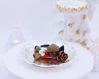 Handcrafted plant-themed brooches Adorned with natural seeds and dried fruits Special gift for her