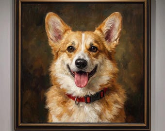 Retrato personalizado de mascota pintado al óleo sobre lienzo, encargo personalizado, regalo conmemorativo