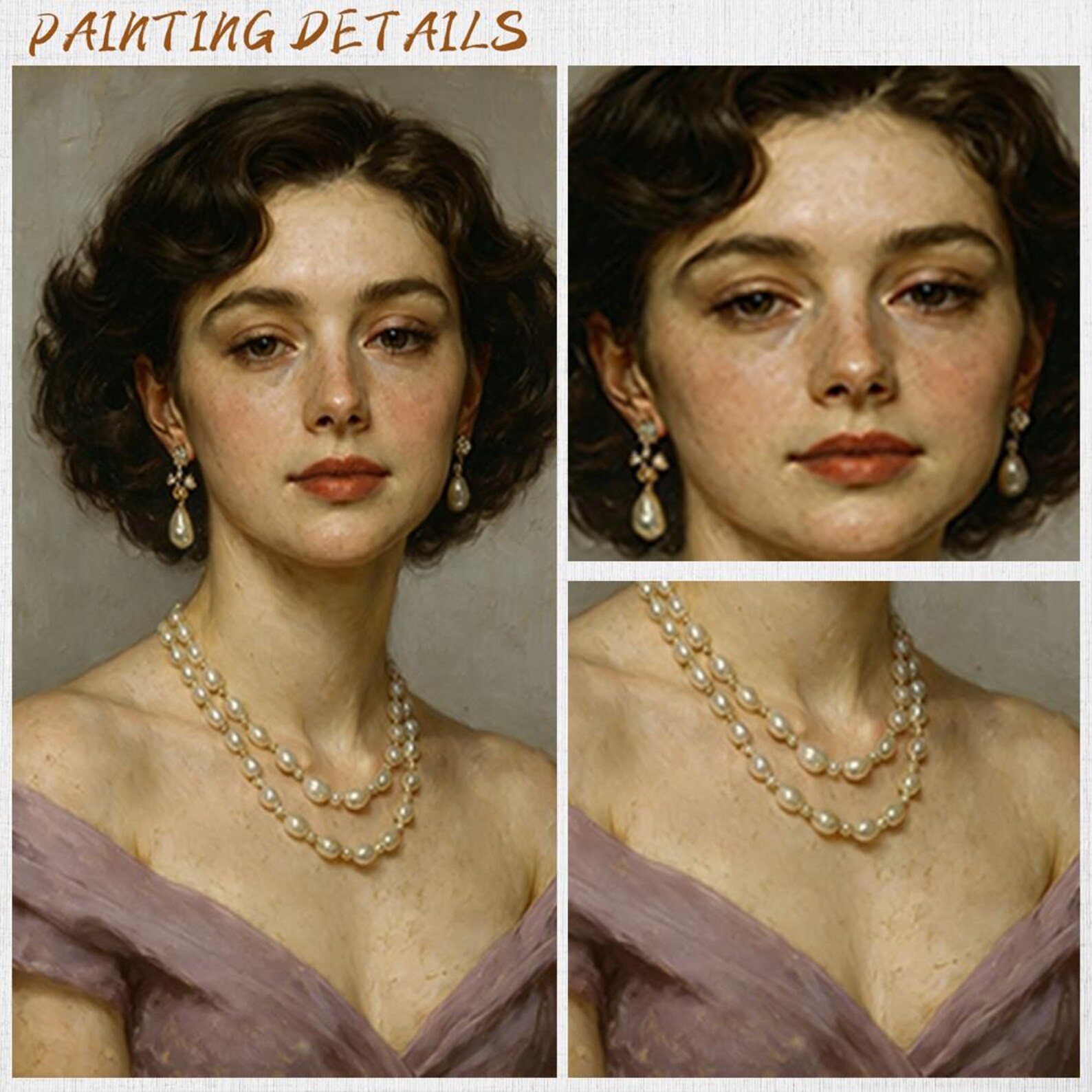 Custom Painting From Photo on Canvas Hand Made Oil Portrait Renaissance ...