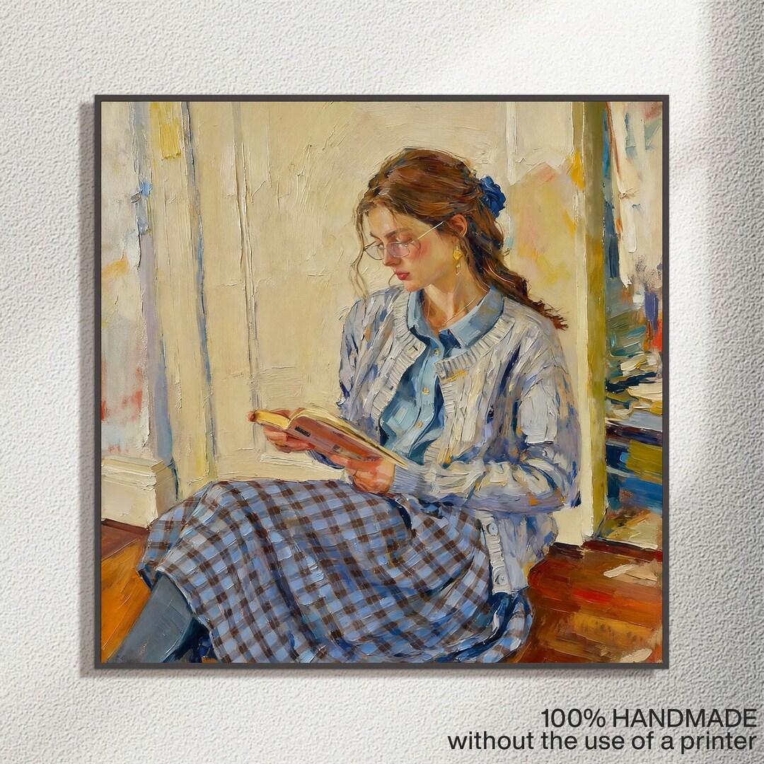 Custom Woman Portrait From Photo, Hand Painted Oil Painting on Canvas ...