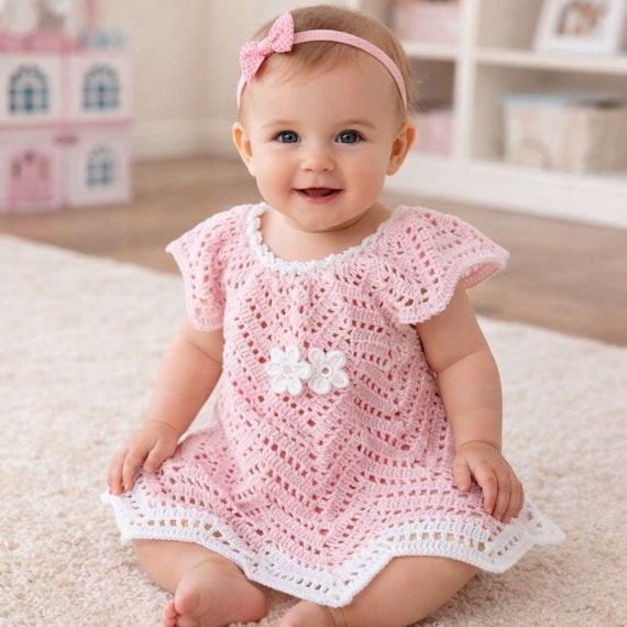 chevron crochet dress pattern CROCHET CHEVRON DRESS/ Granny Ripple stitch dress pattern