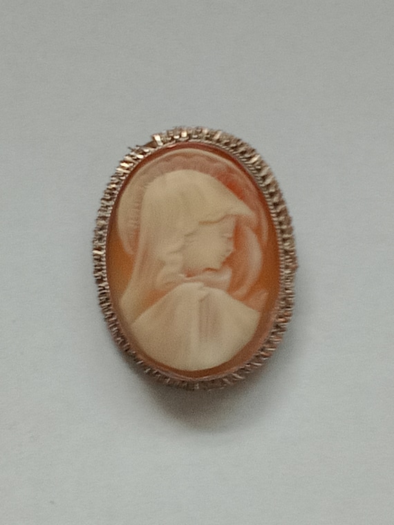 Beautiful Antique RS 800 Sterling Silver Cameo Pi… - image 1