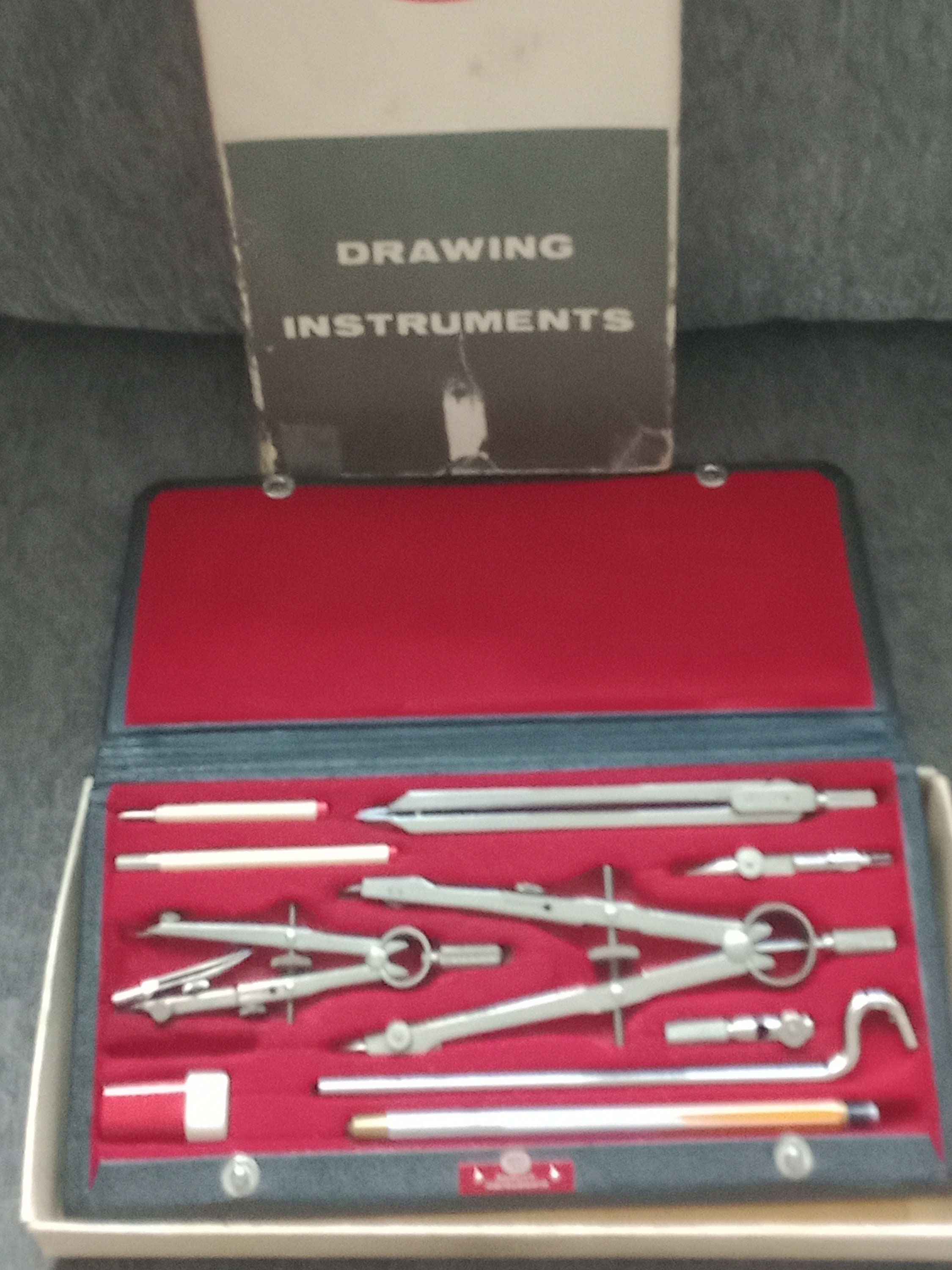 Vintage Technical Drawing Set, GRAMERCY Professional Drawing Set