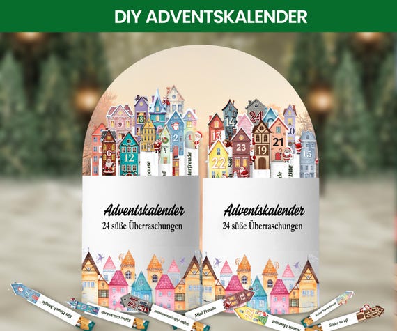 Adventskalender Duplo DIY | Weihnachtsgeschenk Banderolen Set | Kleine Aufmerksamkeit zu Weihnachten